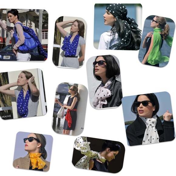 Gorgeous  Oblong Long Scarf 100% Silk, made in Italy. Marigold Orange - Picture 11 of 11